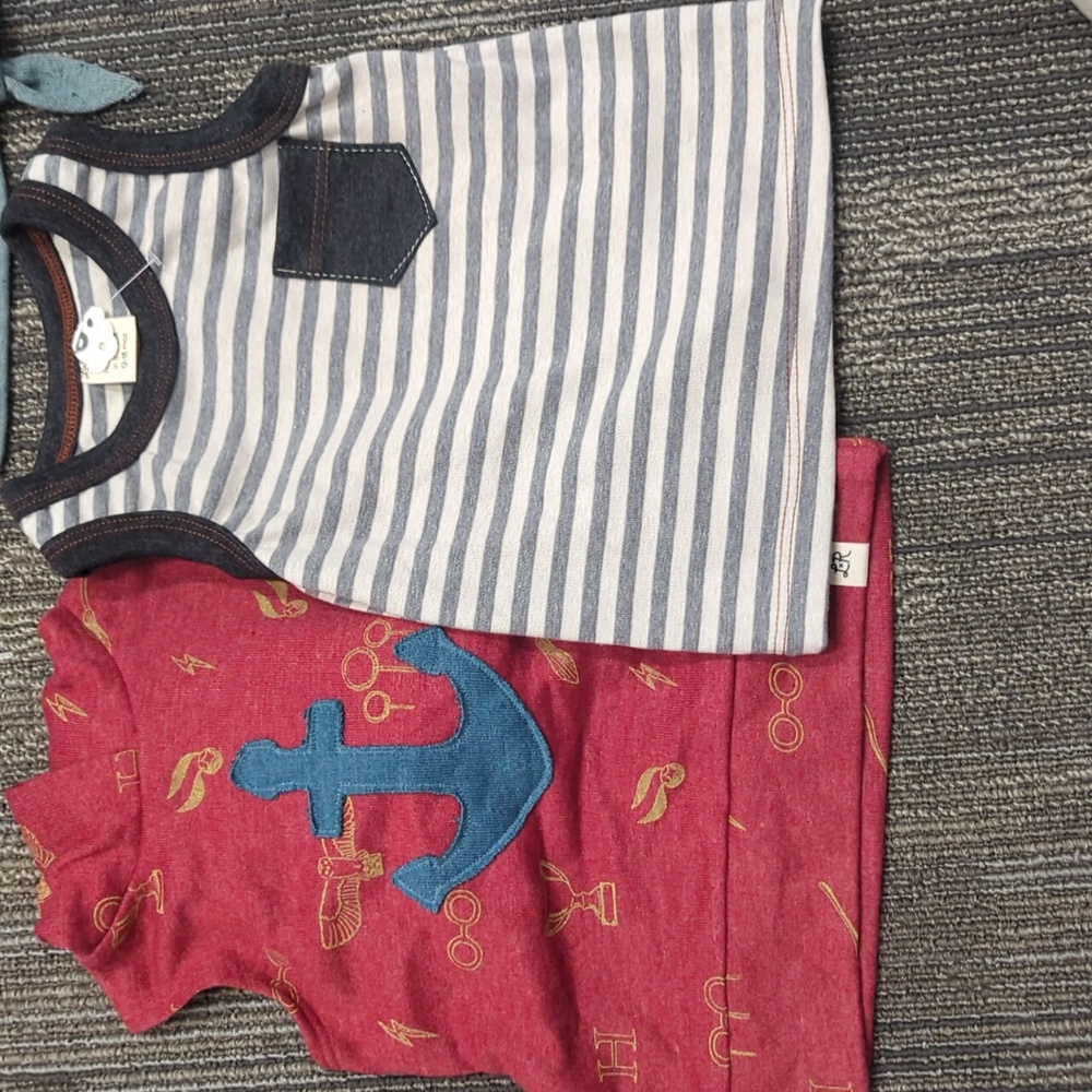LuluRoo 12-18 Month Top & Sleeveless Hoodie NEW